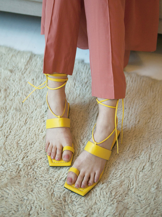 [리퍼브][250][ATELIER PARK X MARCIE] MXA06s sunlight sandal (Yellow)