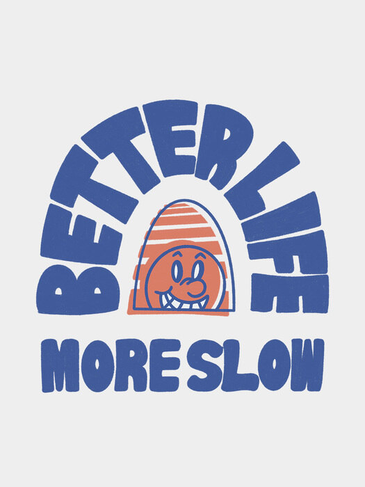 [MOOZ X SLOWPACECLUB] better life more slow 후드티