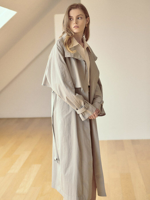 High Band Collar Trench Coat SW1SR101-46