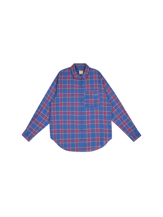 FWBA Check pattern shirts [Blue]