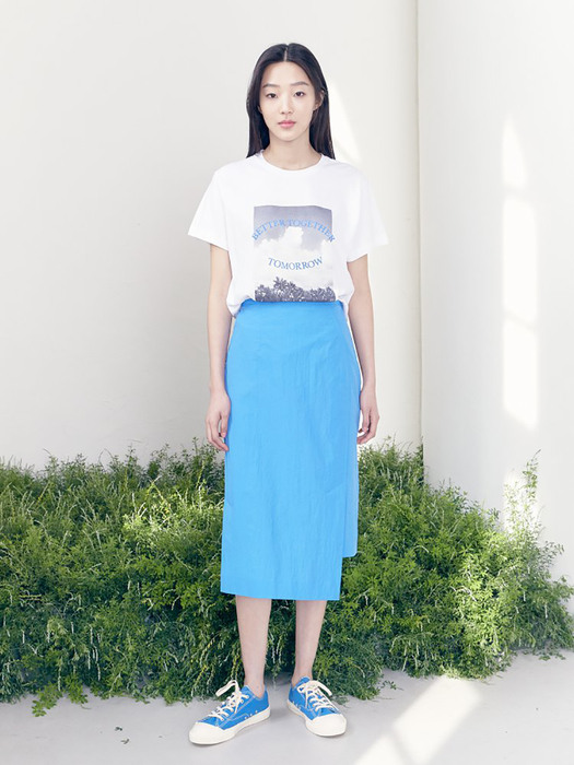 Unbalance Hem Line Skirt (2color)