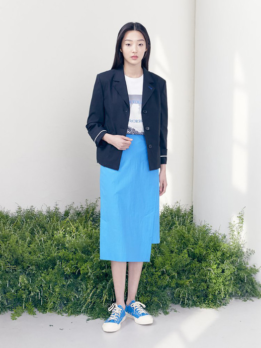 Unbalance Hem Line Skirt (2color)