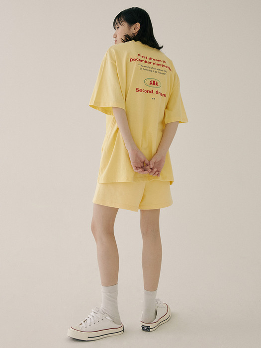 PRINTING T-SHIRTS BUTTER YELLOW