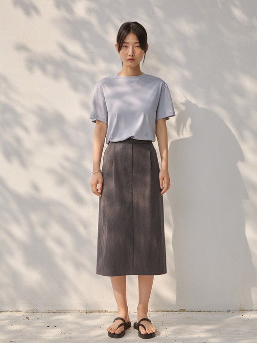 Soft Stitch Skirt [Charcoal]