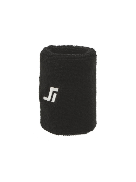 Khan WristBand 블랙 로고자수 면혼방 남녀공용 손목밴드 (JESE1E112BK)