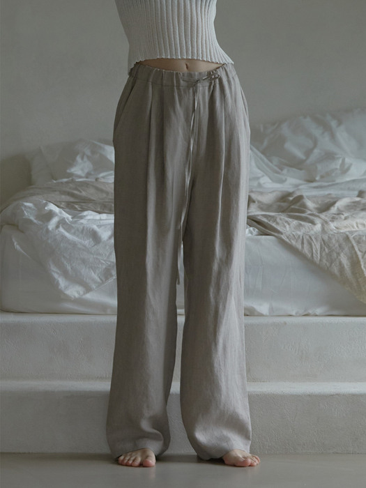 STRING PANTS (DARK OATMEAL)