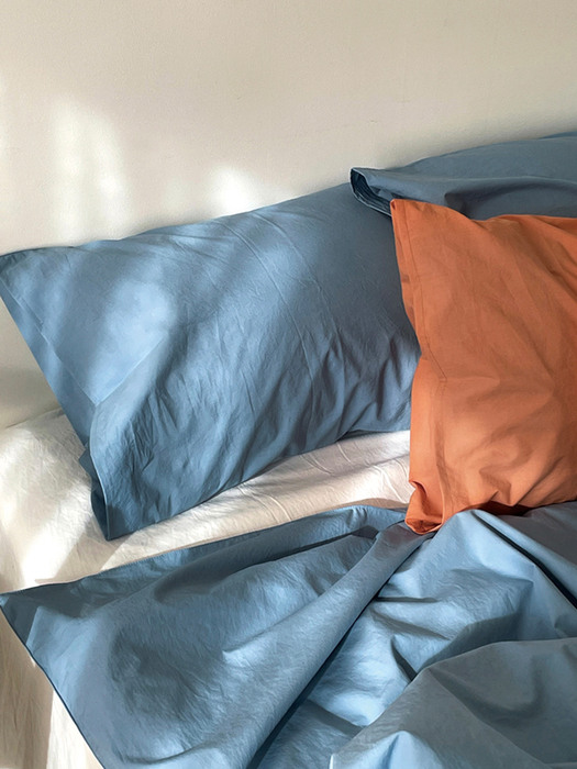 Parisian blue pillow cover