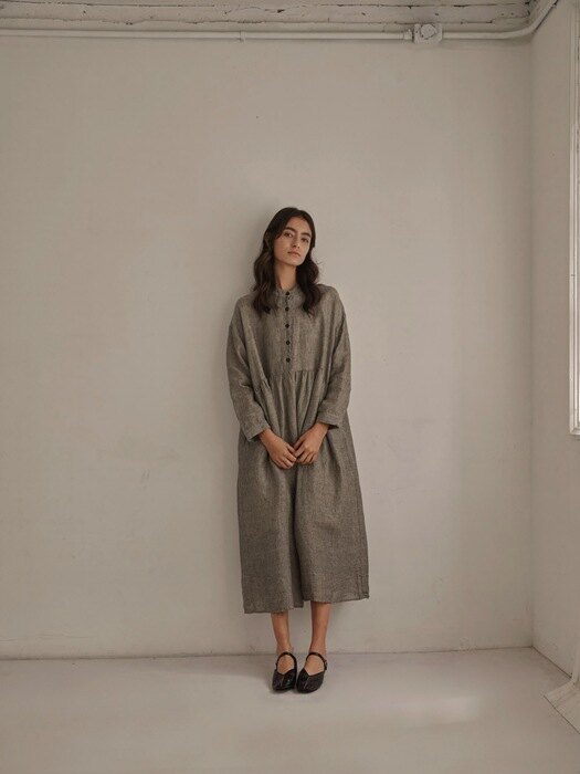 [Linen100%]Four Season Dresses - 3color