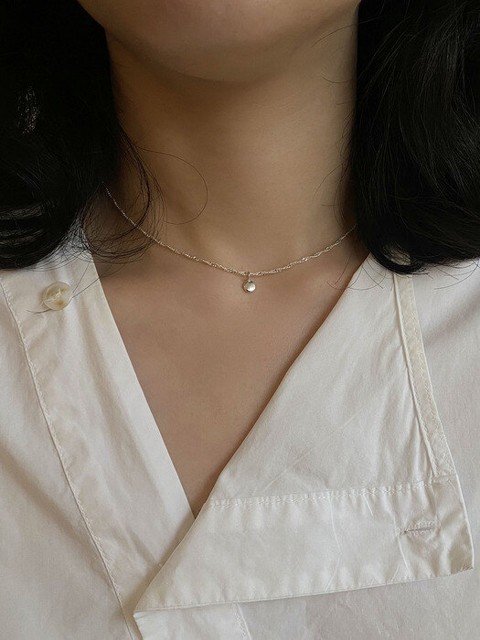 basic & lace chain necklace(체인목걸이)