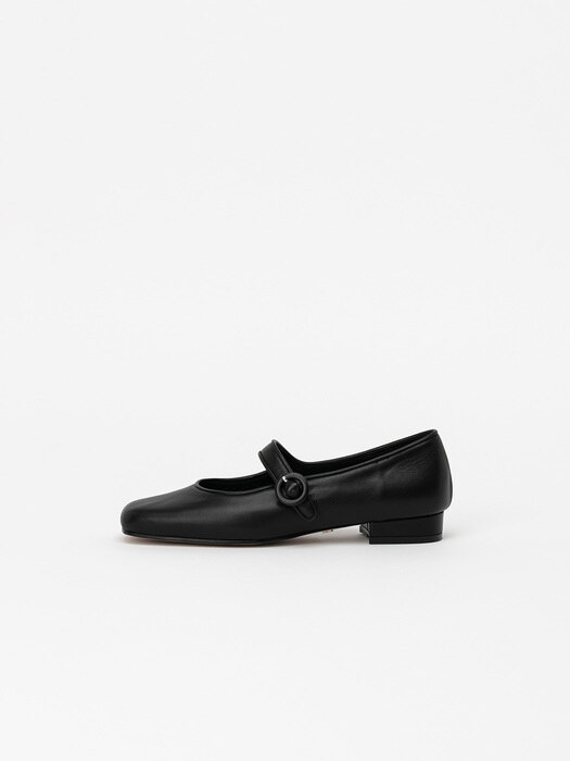 Ricco Maryjane Flat Shoes in Regular Black