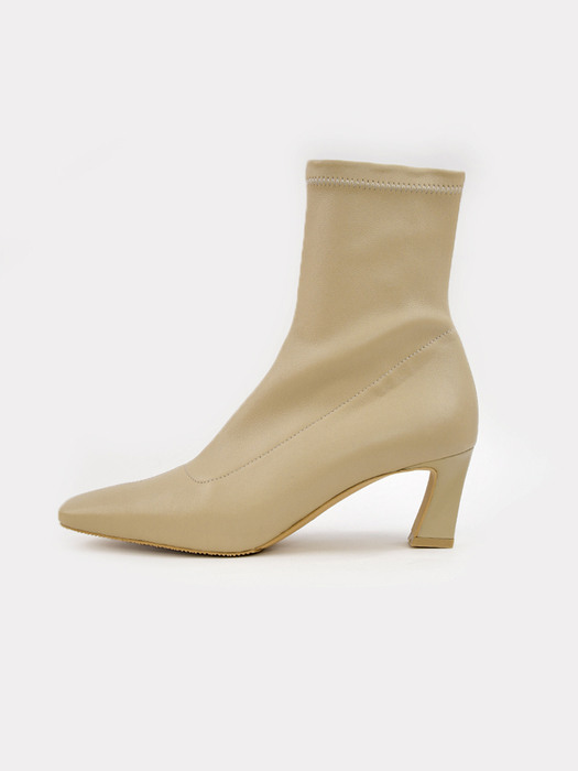Aura Ankle Boots Beige