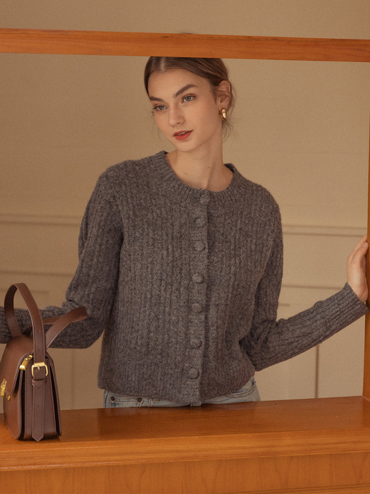 BECKY cable knit cardigan (3colors)