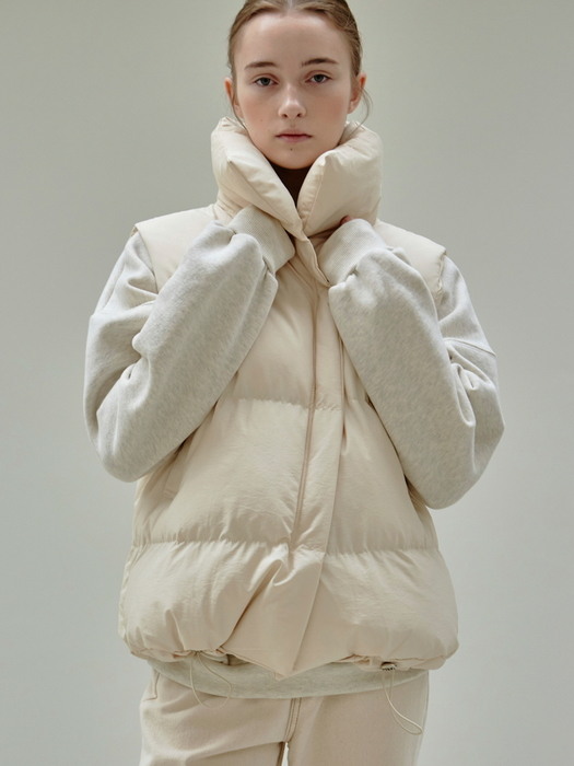 PUFFER PADDING VEST_CREAM