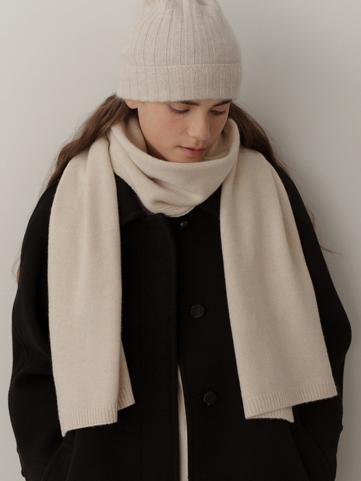 cashmere blend knit muffler (4colors)