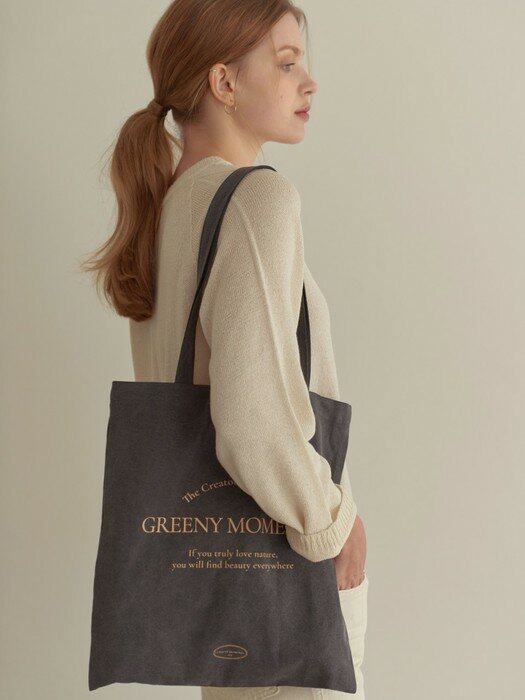 Greeny eco bag (Charcoal)
