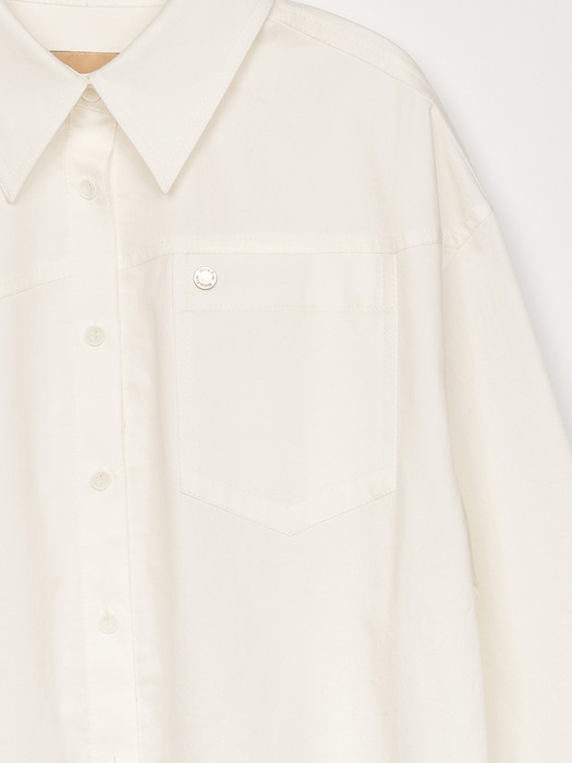 WESTERN DETAIL SHIRT IN IVORY