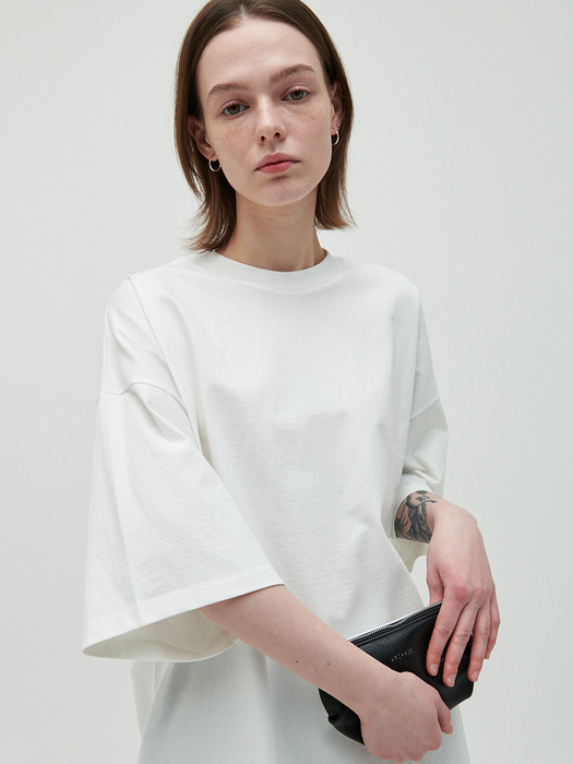 over-fit dress t-shirt_white