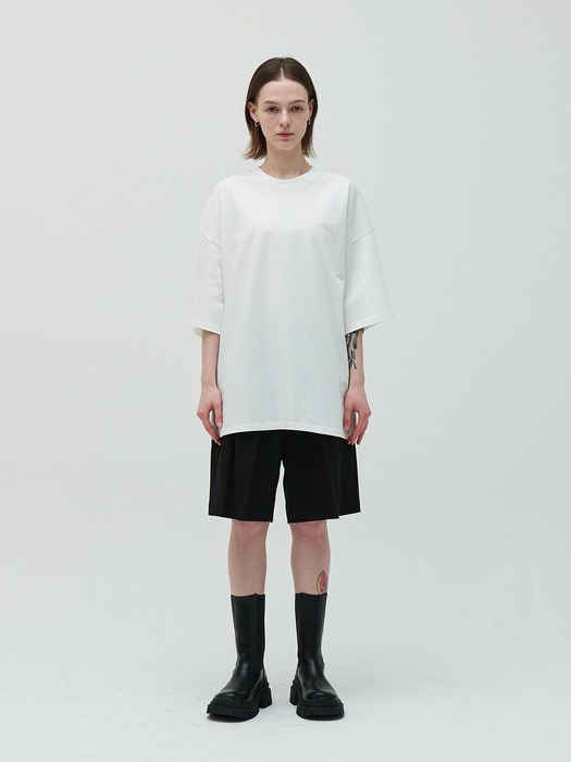 over-fit dress t-shirt_white