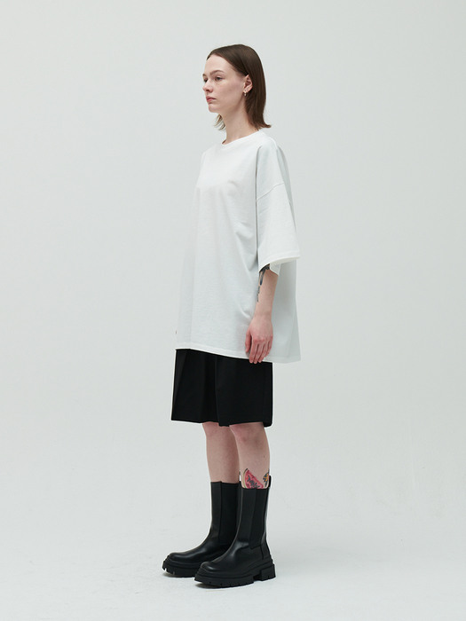 over-fit dress t-shirt_white