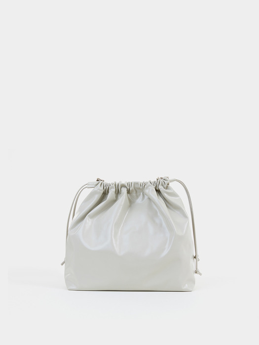 CH. TRAWSTRING BAG, LIGHT GRAY