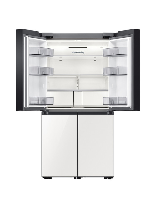 비스포크 양문형 냉장고 RF85B9002AP 4도어 글라스 오더메이드