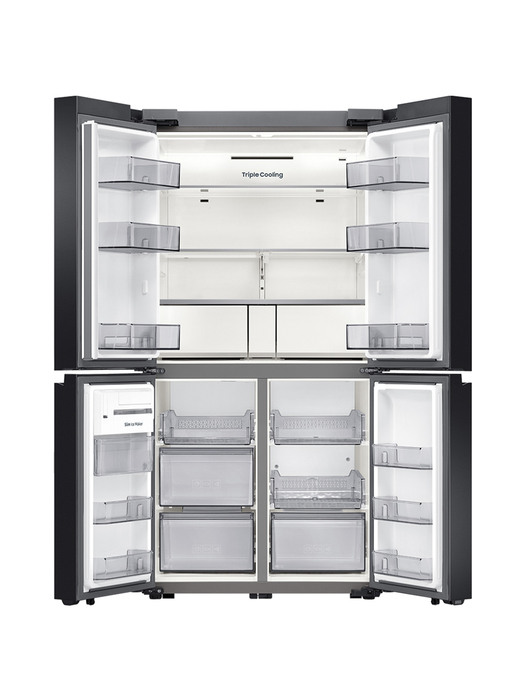 비스포크 양문형 냉장고 RF85B9002AP 4도어 글라스 오더메이드