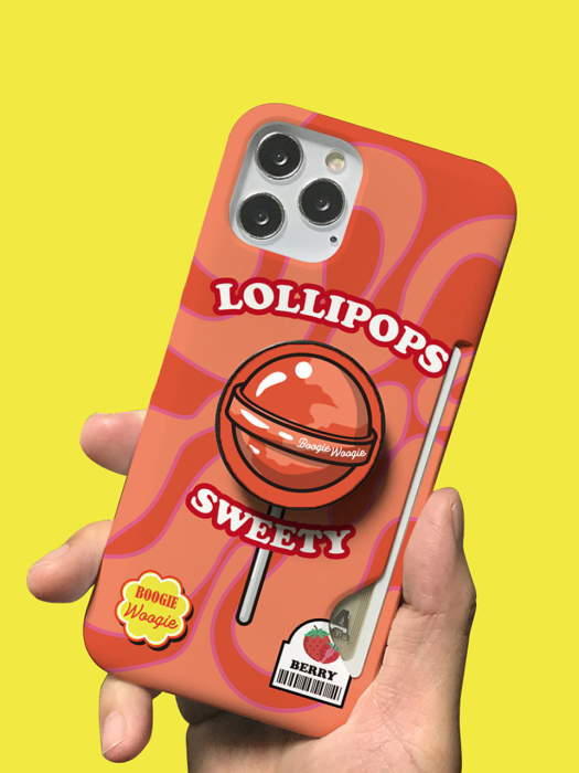 부기우기 슬림카드 케이스 - 롤리팝 딸기(Lollipops Berry)