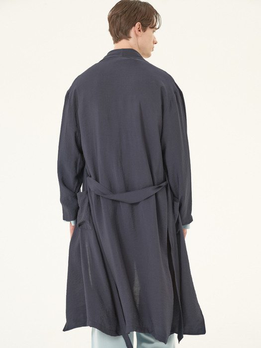 CLASSIC LONG ROBE_wrinkle navy (men)