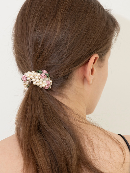 rose pearl hair strap