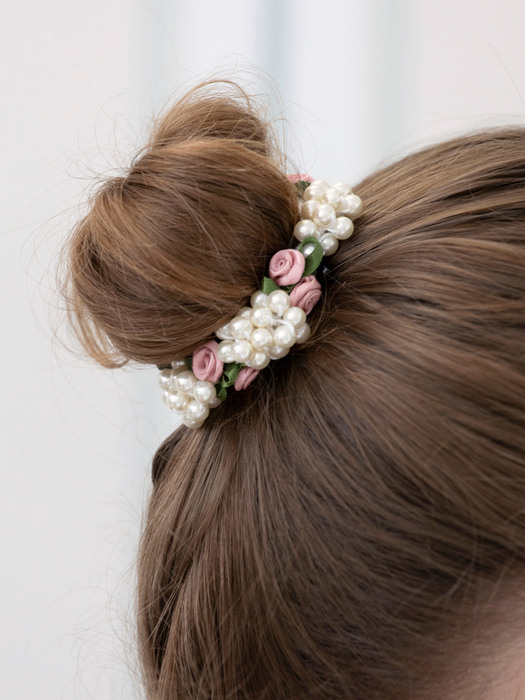 rose pearl hair strap