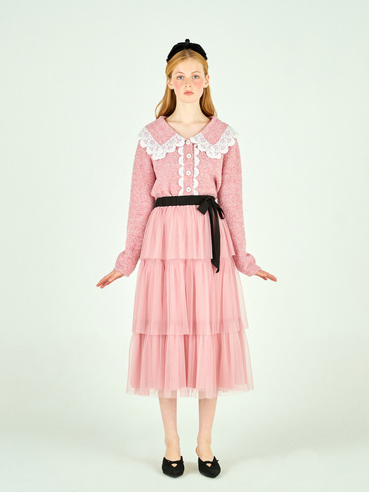 CAN-CAN TULLE SKIRT - PINK