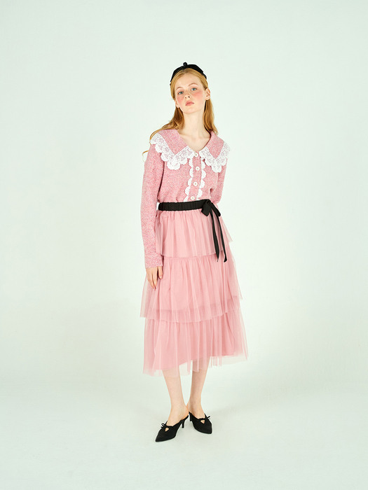 CAN-CAN TULLE SKIRT - PINK