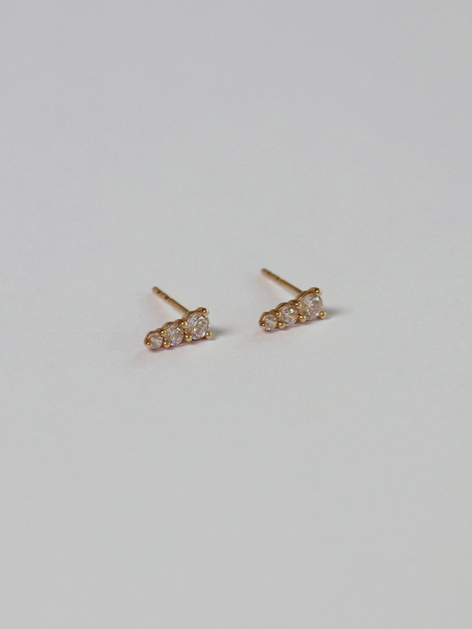 [단독]14K gold triple earring
