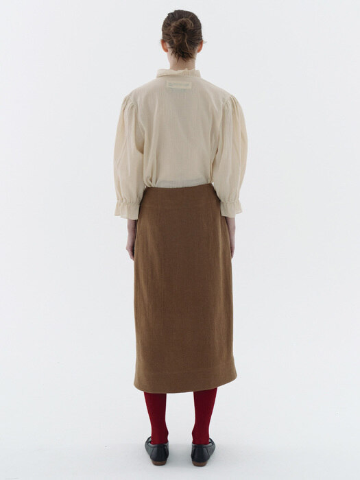 Via May wool wrap skirt