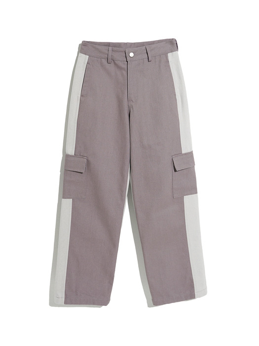 DISCO DOUBLE WIDE CARGO PANTS_INDI PURPLE