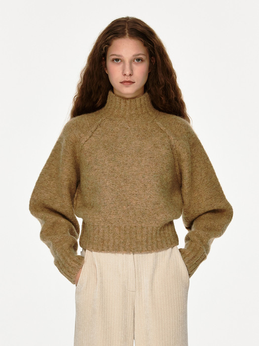 TWW BALLOON TURTLENECK KNIT TOP_2 COLORS