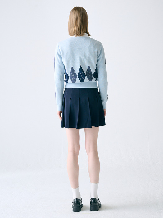 [KNIT] Argyle Knit Pullover_2color