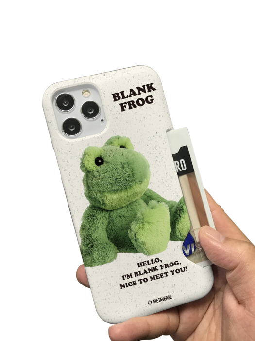 메타버스 슬림카드 케이스 - 헬로 블랭크 프로그(Hello Blank Frog)