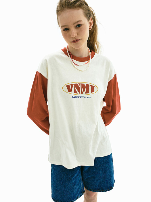 Vintage “VNMT” long sleeve t-shirt _orange