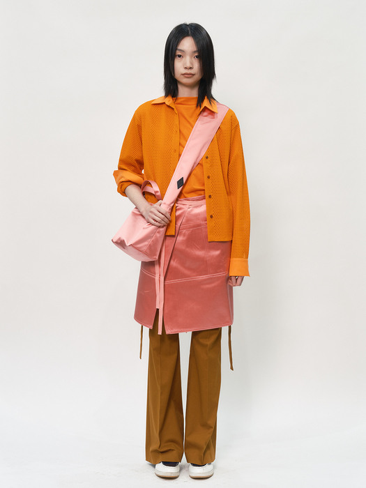Wide strap mini bag in pink