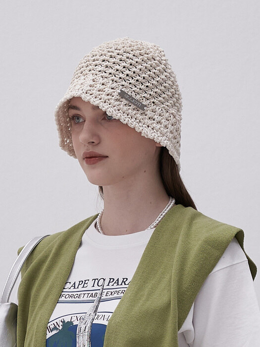 Sukashi Bucket Hat_Ivory