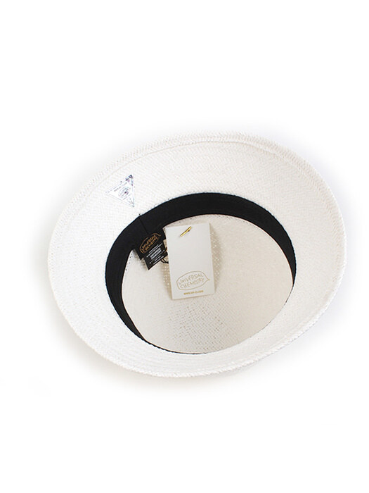 Navy Line Summer White Cloche Hat 여름페도라