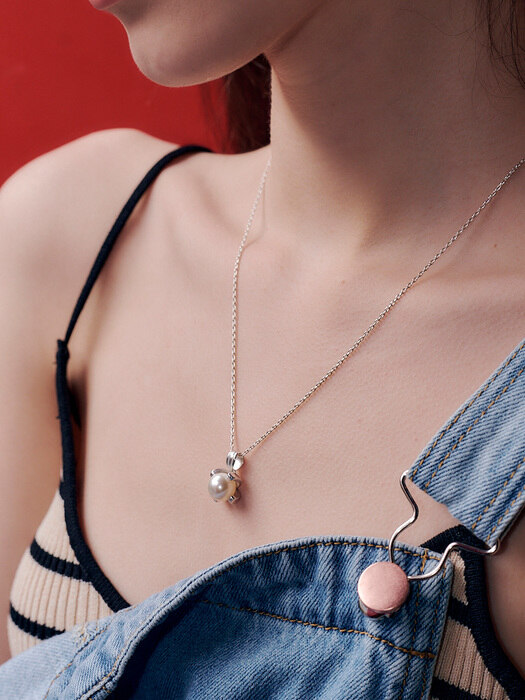 Atypical pearl necklace [sv925]