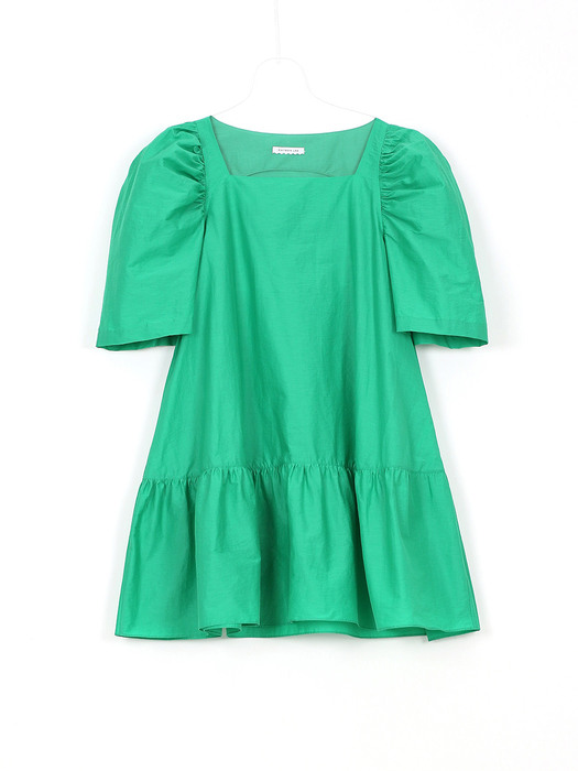 OLGA Mini Dress-Topaz Green