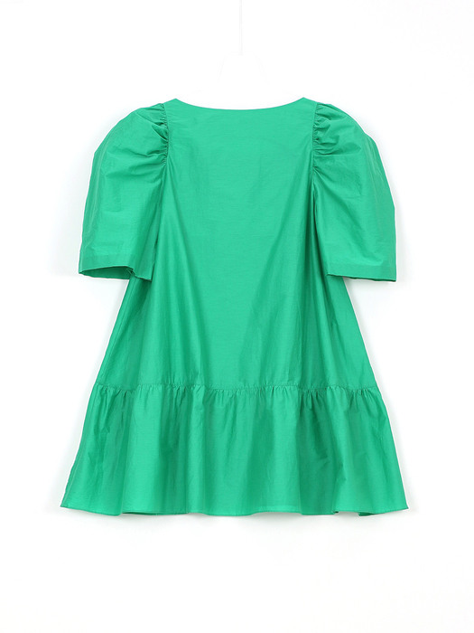 OLGA Mini Dress-Topaz Green