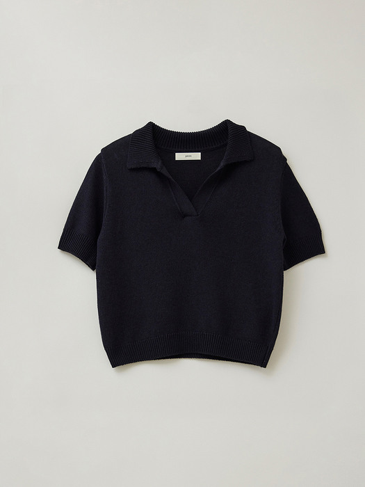 Cotton Pullover Knit (D/Navy)