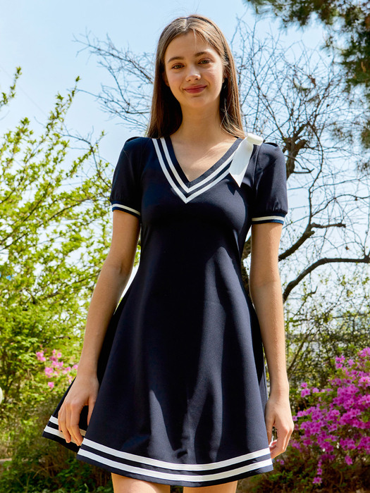 [IHPS]Ribbon puff tennis dress(2colors)