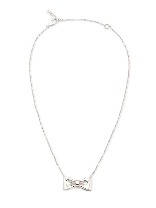 (silver925) Reborn Ribbon Necklace 001-Silver