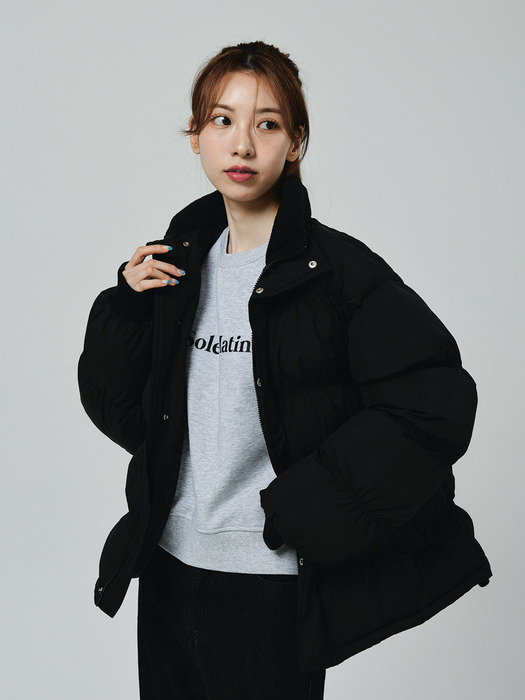 Over Fit Puffer Padded Jacket [BLACK]