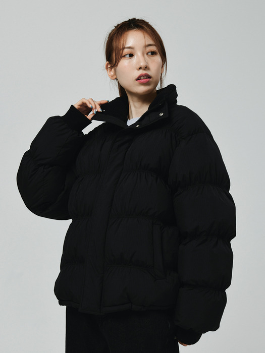 Over Fit Puffer Padded Jacket [BLACK]